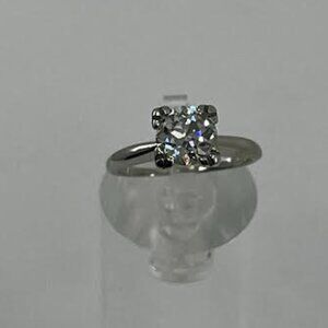 Vintage Old European Cut Engagement ring 14k white gold